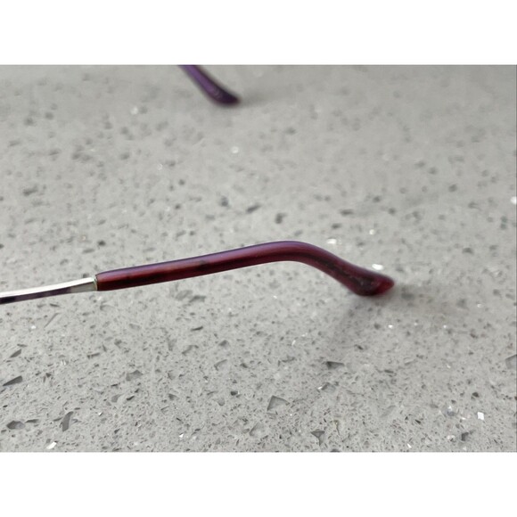 LAURA ASHLEY EYEGLASSES Frames ONLY Madge Plum 54-16-130 FLEX HINGE full rim - Picture 5 of 10